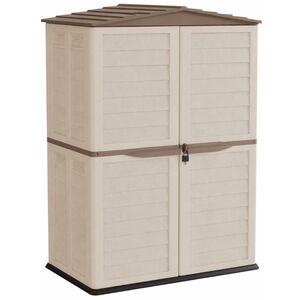 ARTPLAST Ιταλίας Αποθήκη Κήπου Βαρέως Τύπου Πλαστική 1.25m² 151x83x200cm 52kg 2000 Lt GARDEN SHED BASIC  Ivory Taupe