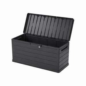 ARTPLAST Ιταλίας Μπαούλο 118,5x52x57 350lt 12kg Αποθήκευσης Πλαστικό Ανθρακί AMALFI