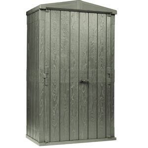 TOOMAX Ιταλίας Αποθήκη Κήπου Βαρέως Τύπου Πλαστική 130x75.6x218.4cm 49kg MASSIF HIGH STORER PLUS FOREST GREEN