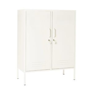 STEELEN COLOR Μεταλλική Ντουλάπα 80x40x90cm Πάχους 0.4mm Εσωτερικού Χώρου με Πόδια Cotton White