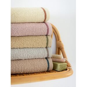 Palamaiki Σετ Πετσέτες (30X50, 50X90, 70X140) ROS SAND Καφέ