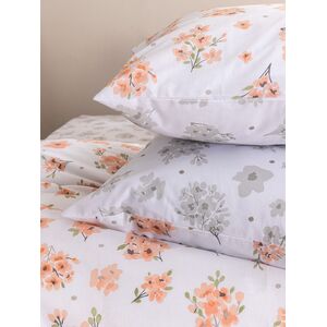 Palamaiki Σετ Υπέρδιπλα Σεντόνια Fashion Life 240x260 FL6295 Χωρίς Λάστιχο Λευκό