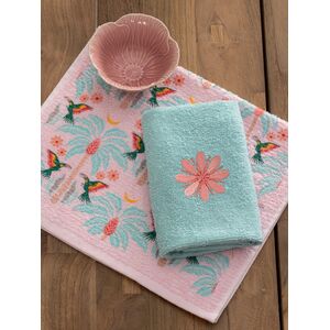 Palamaiki Σετ 2 Πετσέτες Κουζίνας 30x50 MH400 FLOWER Γαλάζιο