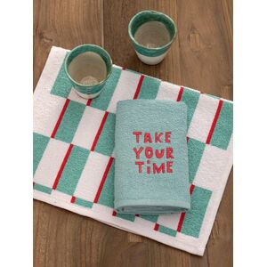 Palamaiki Σετ 2 Πετσέτες Κουζίνας 30x50 MH400 TIME Γαλάζιο