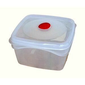 BAMA Ιταλίας Φαγητοδοχείο Τάπερ Τετράγωνο 2lt με Βαλβίδα