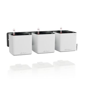 LECHUZA Green Wall Premium Επιτοίχια Γλάστρα 48x6x14cm Αυτοποτιζόμενη με Εσωτερικά Δοχεία Λευκή Mατ Γερμανίας