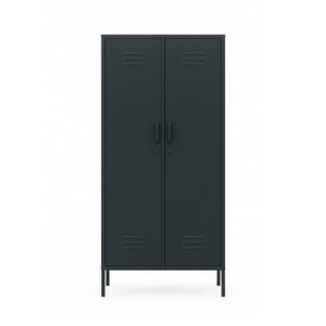 STEELEN COLOR Μεταλλική Ντουλάπα 90x55x190cm Πάχους 0.4mm Εσωτερικού Χώρου με Πόδια Slate Grey