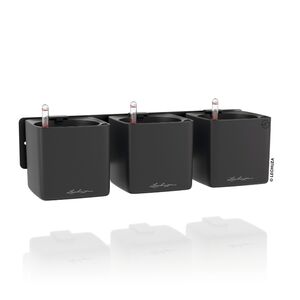 LECHUZA Green Wall Premium Επιτοίχια Γλάστρα 48x6x14cm Αυτοποτιζόμενη με Εσωτερικά Δοχεία Basalt Grey Mατ Γερμανίας