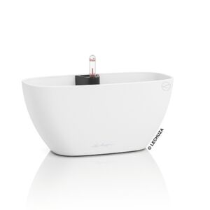 LECHUZA Navio Color 10 Επιτραπέζια Γλάστρα 29x14x14cm Αυτοποτιζόμενη με Δοχείο Φύτευσης ΛΕΥΚΗ Γερμανίας