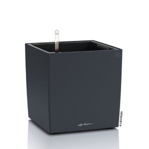 LECHUZA Cube Color 40 Επιδαπέδια Γλάστρα Κύβος 40x40x40cm Αυτοποτιζόμενη με Δοχείο Slate Γερμανίας