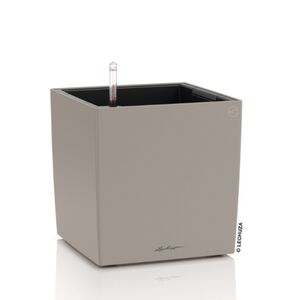 LECHUZA Cube Color 40 Επιδαπέδια Γλάστρα Κύβος 40x40x40cm Αυτοποτιζόμενη με Δοχείο Sand Brown Γερμανίας