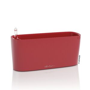 LECHUZA Delta20 Επιτραπέζια Γλάστρα 40x14.6x18cm Αυτοποτιζόμενη με Δοχείο Φύτευσης Κόκκινη Ματ Γερμανίας RedDot Award 2009/Designpreis Deutchland 2010