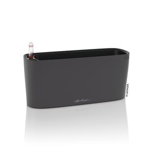 LECHUZA Delta10 Επιτραπέζια Γλάστρα 30x11x13cm Αυτοποτιζόμενη με Δοχείο Φύτευσης Basalt Grey Ματ Γερμανίας RedDot Award 2009/Designpreis Deutchland 2010