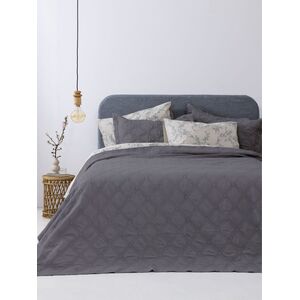 Palamaiki Σετ Κουβερλί ημίδιπλο 180x240 IFIGENEIA GREY Γκρι