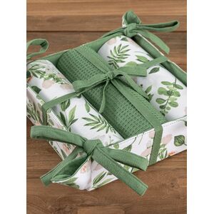 Palamaiki Σετ 3 Πετσέτες Κουζίνας Kitchen Towels 40x70 με καλάθι MH900