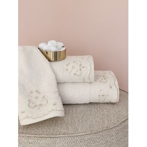 Palamaiki Σετ Πετσέτες Towels Collection LIST CREAM Εκρού