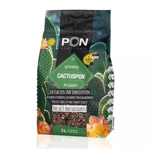 LECHUZA CACTUSPON Υπόστρωμα Φύτευσης 3lt για Κάκτους και Παχύφυτα για Γλάστρες Lechuza