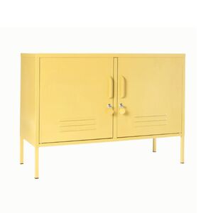 STEELEN COLOR Μεταλλικός Μπουφές 100x40x70cm Πάχους 0.4mm Εσωτερικού Χώρου με Πόδια Butter Yellow