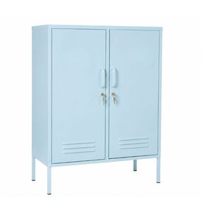 STEELEN COLOR Μεταλλική Ντουλάπα 80x40x90cm Πάχους 0.4mm Εσωτερικού Χώρου με Πόδια Baby Blue