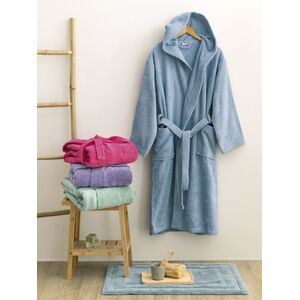 Palamaiki Μπουρνούζι με Κουκούλα Kids Bath JUNIOR DENIM 8-10 Μπλε