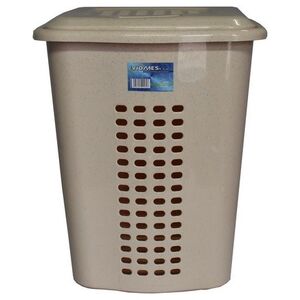Καλάθι Απλύτων 52lt 43x36x55cm Μπεζ Γρανίτης