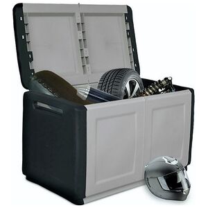 ARTPLAST Ιταλίας Μπαούλο 96x53x57 230lt Αποθήκευσης Πλαστικό MASSIF 11kg Μαύρο/Γκρι CUBE