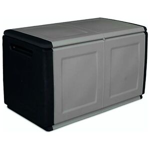 ARTPLAST Ιταλίας Μπαούλο 96x53x57 230lt Αποθήκευσης Πλαστικό MASSIF 11kg Μαύρο/Γκρι CUBE