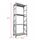 Metalsistem Dexion Γαλβανιζέ Ραφιέρα 90x32x250cm Αντοχή 195kg / Ράφι με 4 Ράφια