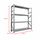 Metalsistem Dexion Γαλβανιζέ Ραφιέρα 150x40x200cm Αντοχή 160kg / Ράφι με 4 Ράφια
