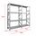 Metalsistem Dexion Γαλβανιζέ Ραφιέρα 180x40x200cm Αντοχή 180kg / Ράφι με 8 Ράφια Max Αντοχή 1440kg
