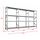 Metalsistem Dexion Γαλβανιζέ Ραφιέρα 270x32x200cm Αντοχή 195kg / Ράφι με 12 Ράφια Max Αντοχή 2340kg