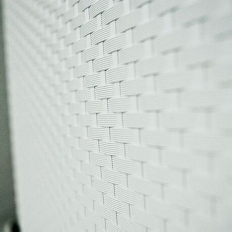 ARTPLAST Ιταλίας Παπουτσοθήκη Πλαστική Συναρμολογούμενη 51x17.3x41cm για 3 Ζευγάρια 2.5kg UNIKA Λευκή RATTAN Ανάγλυφη Πλέξη