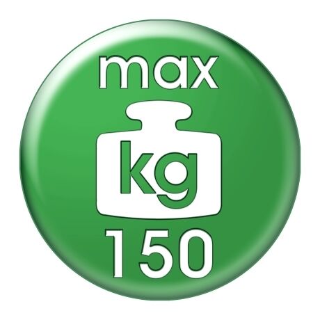 Πλαστικό Σκαμπό 35x35x45.5cm με Περιστρεφόμενη Θέση Λευκό BAMA Ιταλίας