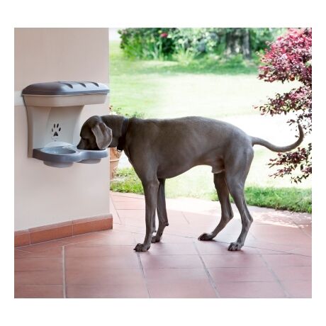 Ταΐστρα-Ποτίστρα Σκύλων 2σε1 48x27x42cm Μπεζ-Καφέ BAMA Ιταλίας
