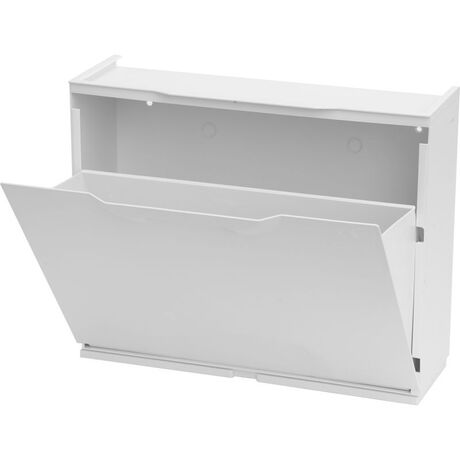 ARTPLAST Ιταλίας Παπουτσοθήκη Πλαστική Συναρμολογούμενη 51x17.3x41cm για 3 Ζευγάρια 2.5kg UNIKA Λευκή Λεία