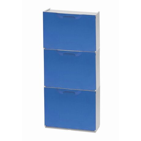 ARTPLAST Ιταλίας Παπουτσοθήκη Πλαστική Συναρμολογούμενη 3σε1 Σύνθεση 51x17.3x123cm UNIKA Μπλέ
