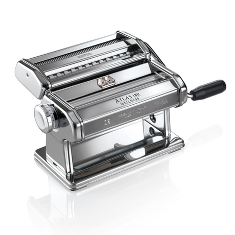 MARCATO Ιταλίας ATLAS180 Classic Μηχανή Φύλλου και Ζυμαρικών 23x20x15.5cm Επιχρωμιωμένο Ατσάλι Διαιρούμενη MAX Πλάτος Ζύμης 18cm Βάρος 1.94kg
