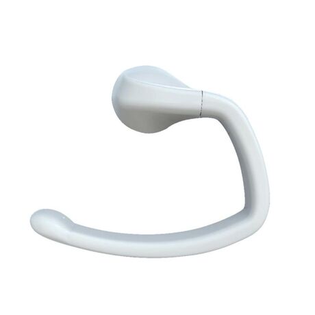 Πετσετοθήκη Μπάνιου 24.3x7.4x19.8cm Πλαστική Επιτοίχια με Βίδες Λευκή BAMA Ιταλίας