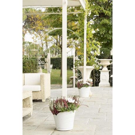 Γλάστρα Κρεμαστή για Κολώνες 35x39x30cm Πλαστική 10lt Λευκή TULIPANO BAMA Ιταλίας