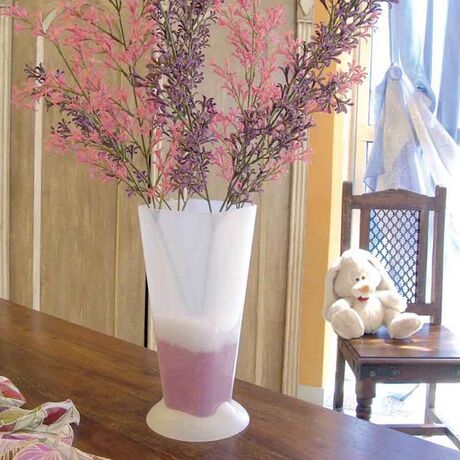 Ανθοδοχείο Πλαστικό 13x13x31cm 2.5lt Ανθρακί BAMA Ιταλίας