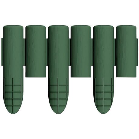 Ρολ Μπαρ - Φράχτης Κήπου Σετ 6 Τεμαχίων MAX Μήκος σε Ευθεία 2.3m ΜΑΧ Διάμετρος Ø80cm Πλαστικό Πράσινο Σκούρο BAMA Ιταλίας