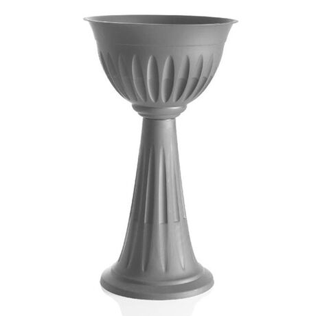 Ανθοστήλη Ø43x74.5cm Πλαστική 20lt Ανθρακί ALBA COLUMN BAMA Ιταλίας