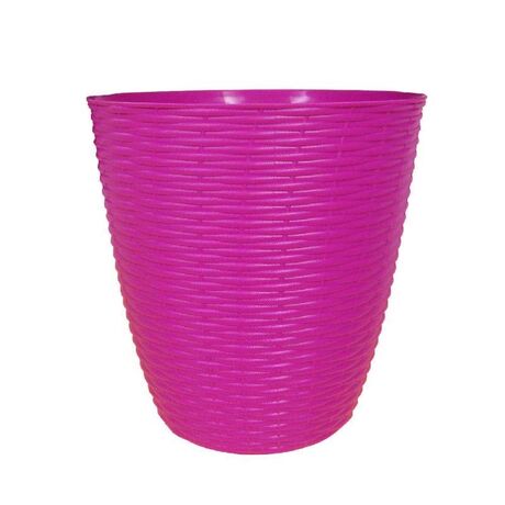 Κασπώ Στρογγυλό Πλαστικό με Σχέδιο Ψάθα Φούξια BAMA Ιταλίας
