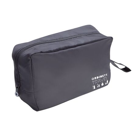 ORDINETT Ιταλίας Νεσεσέρ Καλλυντικών 22x10x15cm 3.3lt από Πολυεστέρα για Ταξίδια POCHETTE Γκρι Σκούρο