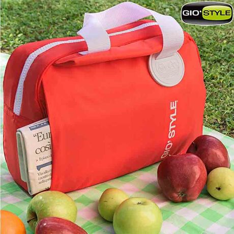 GIOSTYLE Ιταλίας Ισοθερμική Τσάντα 40.5x17x31.5cm Πάχος 6mm 20lt Πολυεστέρας 300D MAX Απόδοση 13 Ώρες Πιστοποιήσεις Azo FREE/REACH SORBETTO L Κόκκινη
