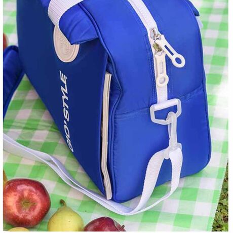 GIOSTYLE Ιταλίας Ισοθερμική Τσάντα 40.5x17x31.5cm Πάχος 6mm 20lt Πολυεστέρας 300D MAX Απόδοση 13 Ώρες Πιστοποιήσεις Azo FREE/REACH SORBETTO L Μπλε