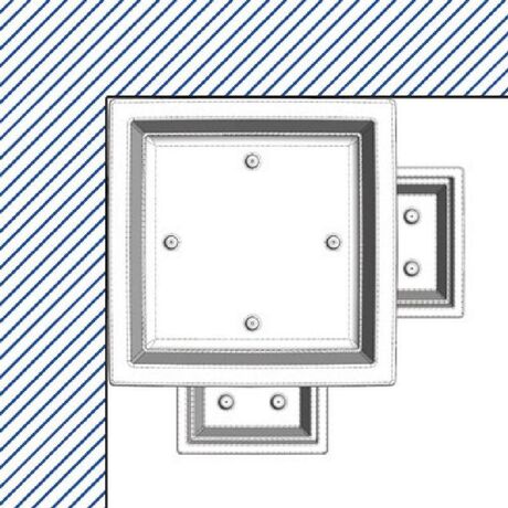 BAMA ITALY Γλάστρα Βαρέως Τύπου 40x40x70cm 62.5lt Γίγας 4.5kg Πλαστική Ανθρακί PIRAMIDE