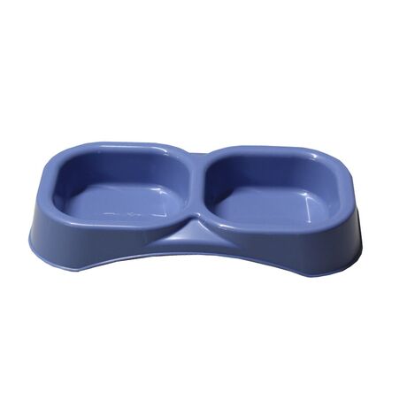 Ταΐστρα Σκύλου-Γάτας 2σε1 21x11.5x3cm Μπλε BAMA Ιταλίας