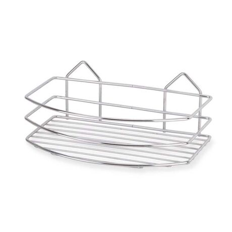 TEKNO-TEL Ραφιέρα Μπάνιου 24x15x9cm Πάχος Ø4mm Βάρος 0.3kg Ανοξείδωτο Ατσάλι (INOX)
