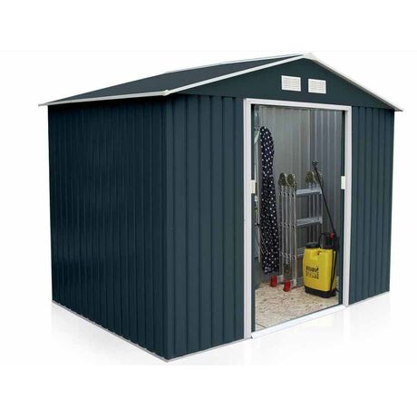 STEELEN Μεταλλική Αποθήκη Κήπου - Σπιτάκι Κήπου 261x181x198 (8.6'x6') 4.3m² Γαλβανιζέ Polis Γκρι